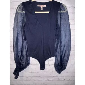 Hutch V-Neck Puff-Sleeve Bodysuit women’s Size S